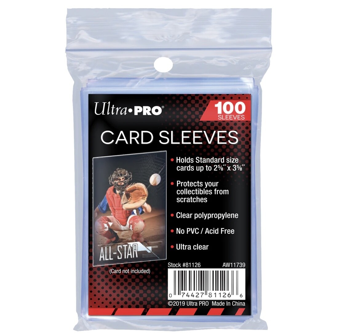 Ultra Pro 2.5" x 3.5" Soft Trading Card Penny Sleeves (100 ct)