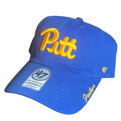 Pitt Panthers Women’s Clean Up Adjustable Style 47 Brand Hat