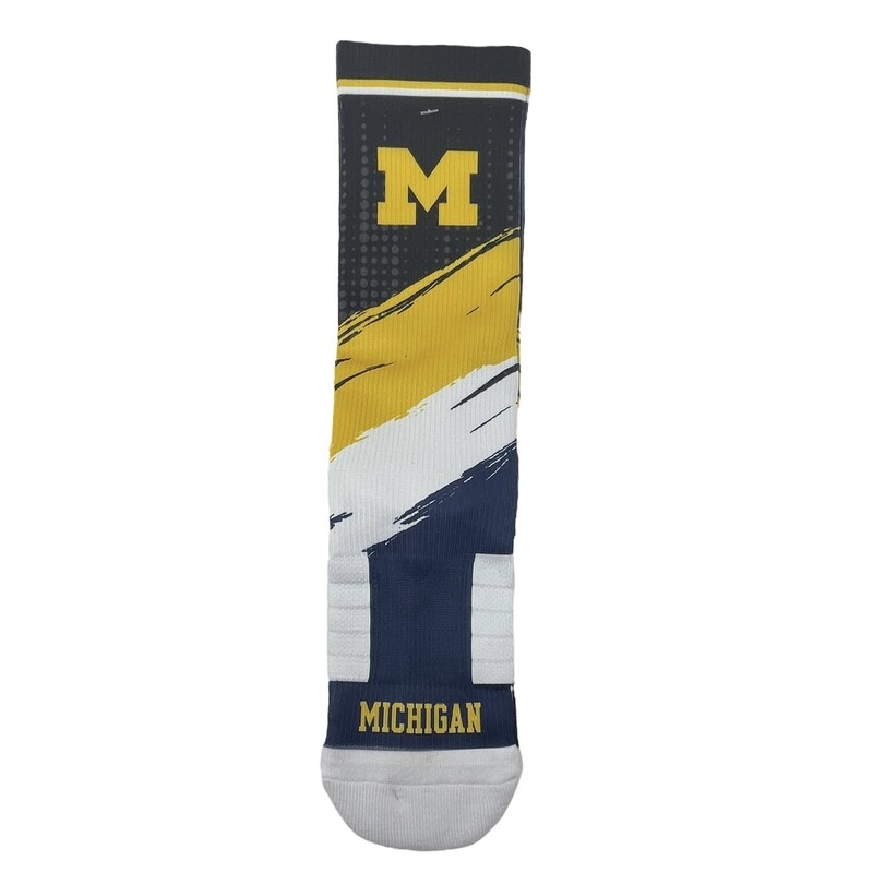 Michigan Wolverines Strideline Premium Full Mix Match  Socks