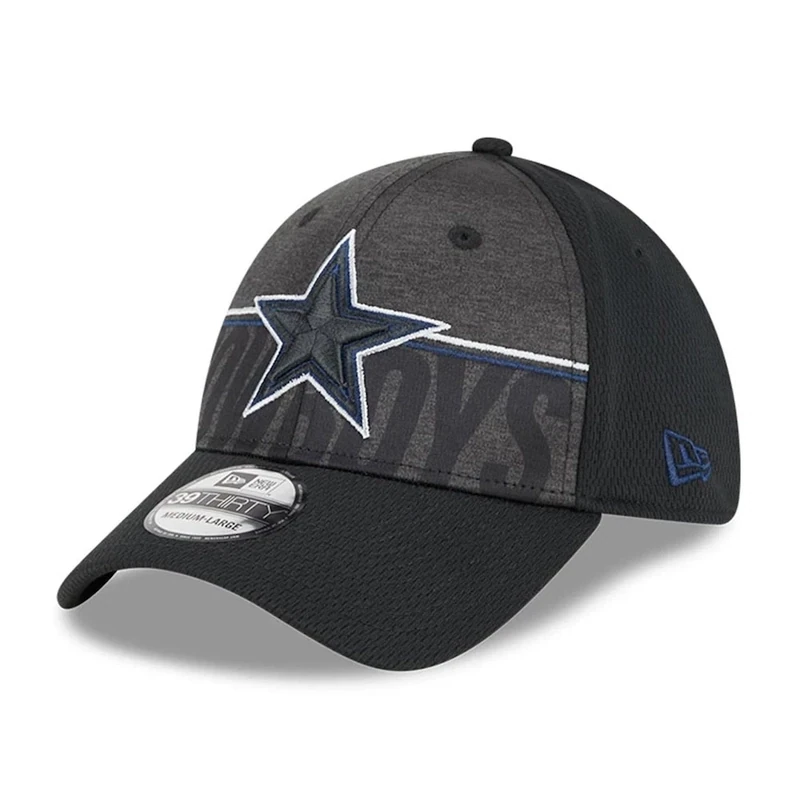 Dallas Cowboys Men’s New Era Black 2023 NFL Training Camp 39THIRTY Flex Fit Hat