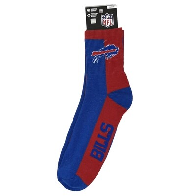 Buffalo Bills Men’s Split Panel Quarter Socks