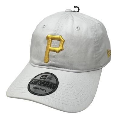 Pittsburgh Pirates Men's White New Era 9Twenty Adjustable Hat