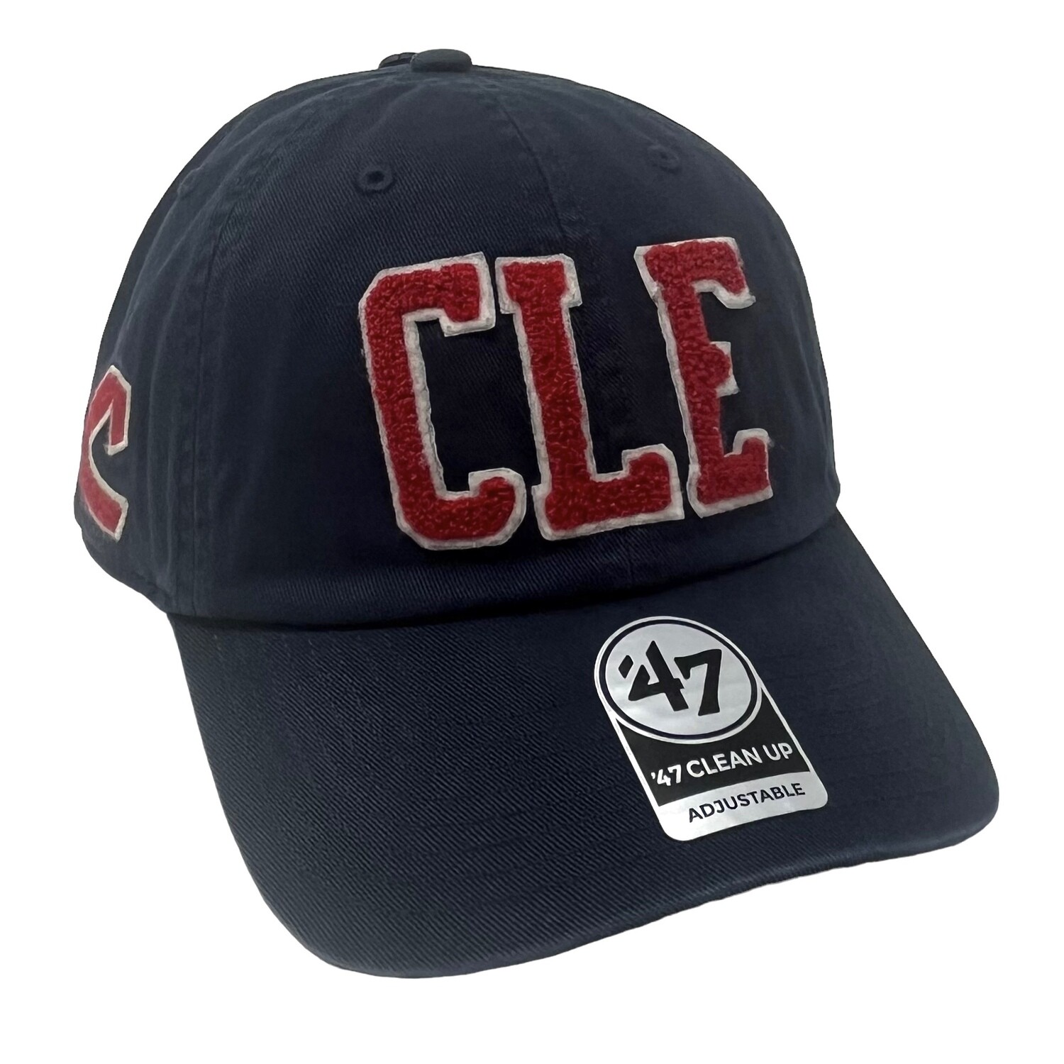 Cleveland Guardians Men’s Navy 47 Clean Up Adjustable Hat
