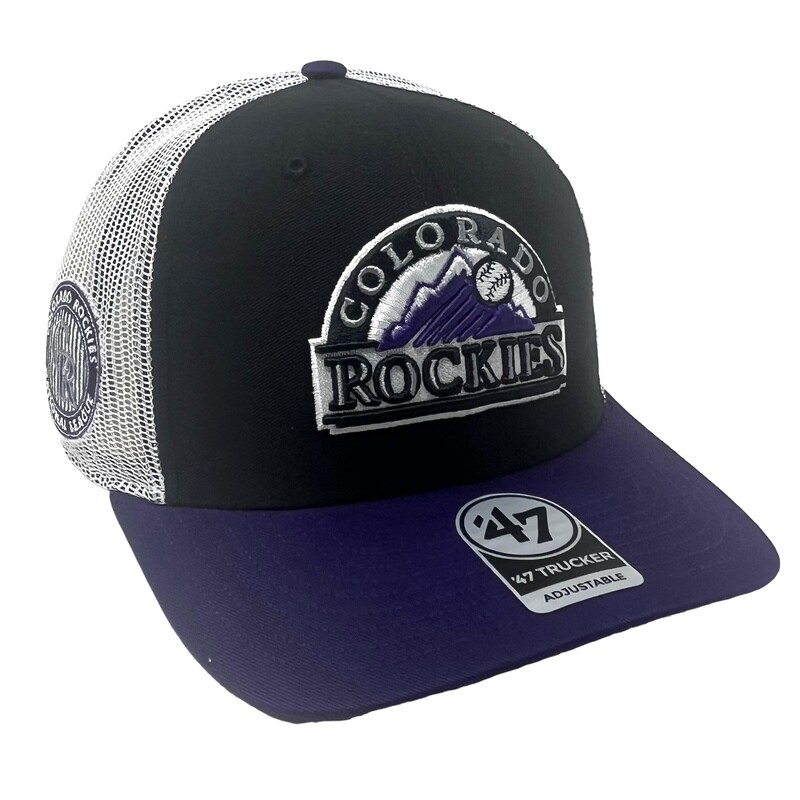 Colorado Rockies Men's Cooperstown Sidenote 47 Trucker Adjustable Hat