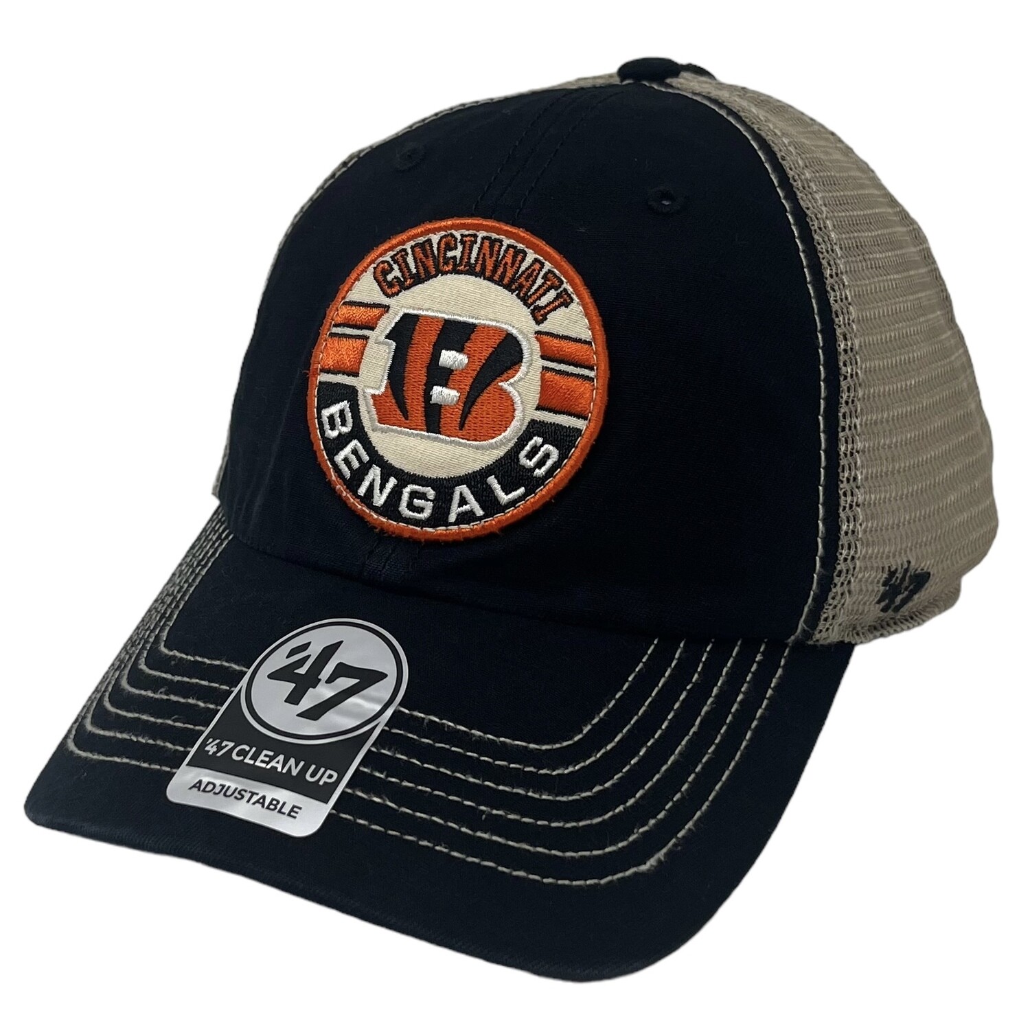 47 Cincinnati Bengals Clean Up Adjustable Hat - White