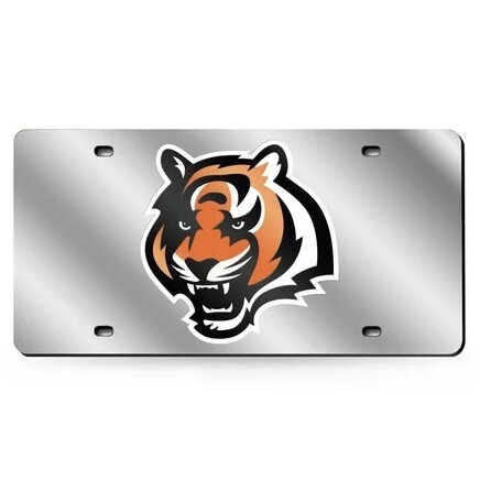 Cincinnati Bengals Laser Tag Silver License Plate Cincinnati Bengals Laser Tag Silver License Plate