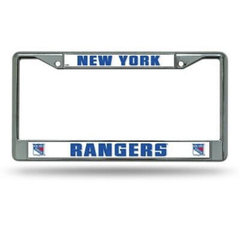 New York Rangers Chrome Metal License Plate Frame