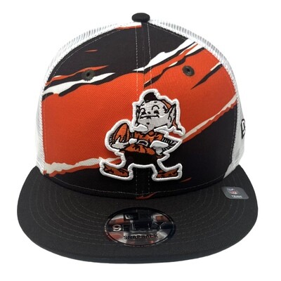 Cleveland Browns Retro Men's New Era Tear Trucker 9FIFTY Snapback Hat