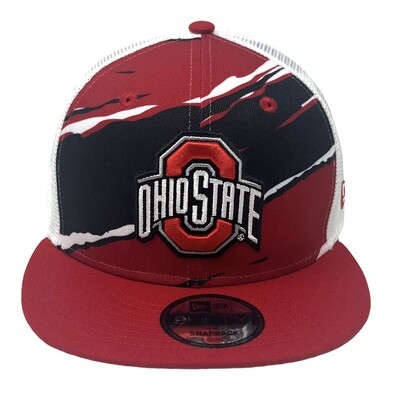 Ohio State Buckeyes Men's New Era Tear Trucker 9FIFTY Snapback Hat
