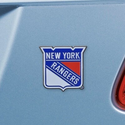 New York Rangers 3-D Metal Auto Emblem