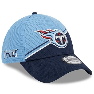 Tennessee Titans Men’s New Era Blue/Navy 2023 Sideline 39THIRTY Flex Hat