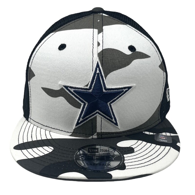 Dallas Cowboys Men's New Era Camo Trucker 9FIFTY Snapback Hat