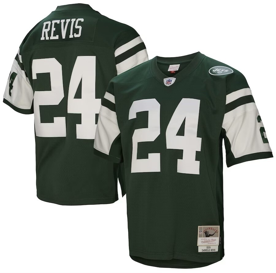 New York Jets Darrelle Revis 2009 Green Mitchell & Ness Men's Legacy Jersey