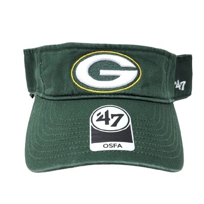 Green Bay Packers Men’s 47 Brand Clean Up Adjustable Visor