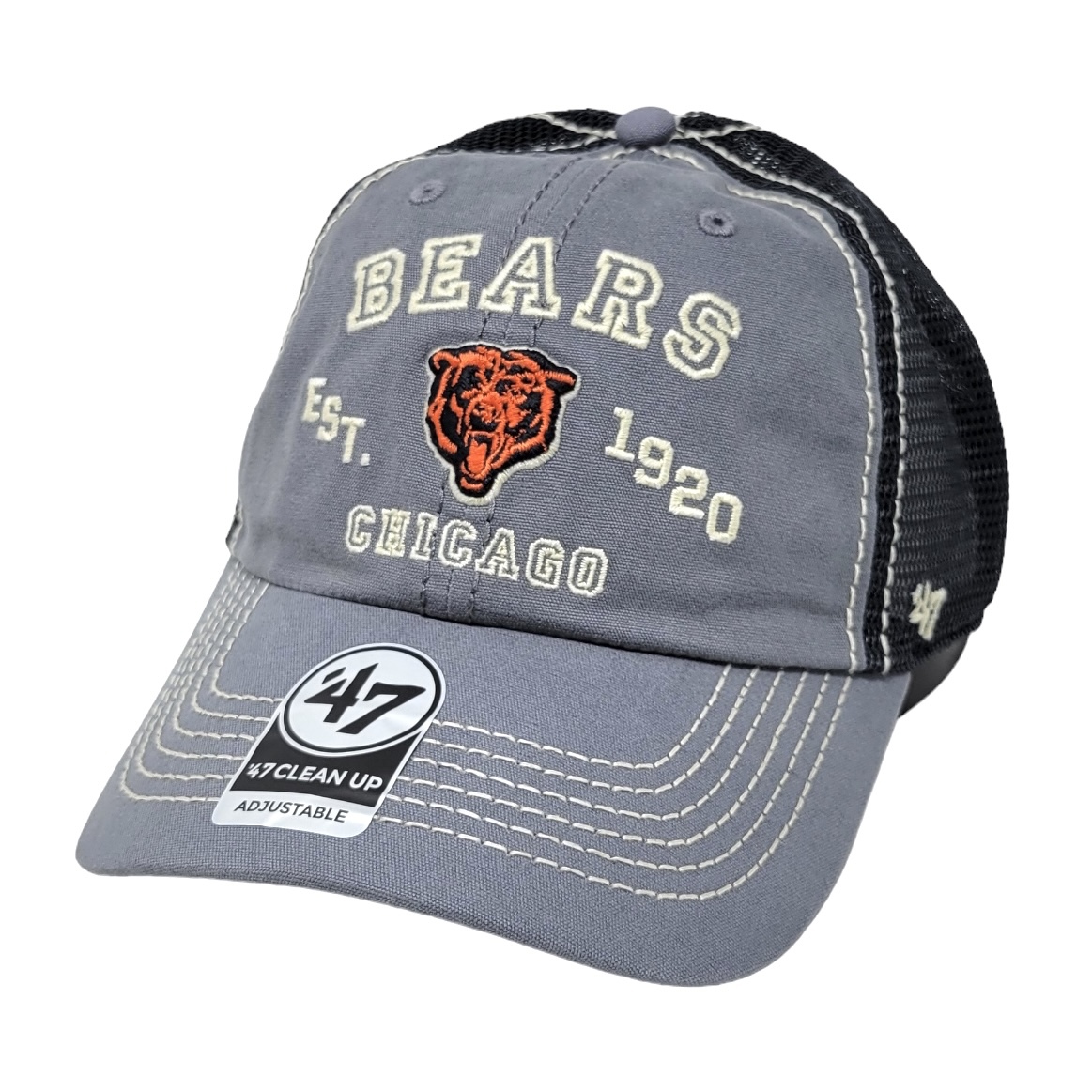 Chicago Bears B Logo Legacy Clean Up Adjustable Cap