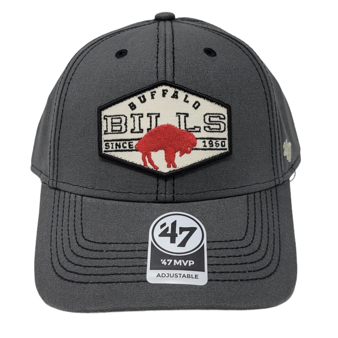 Buffalo Bills Men's Legacy Charcoal 47 Brand MVP Adjustable Hat