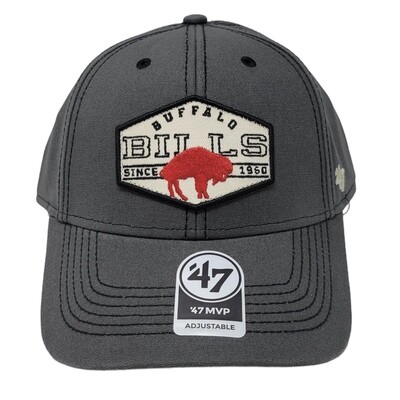Buffalo Bills Men's Legacy Charcoal 47 Brand MVP Adjustable Hat
