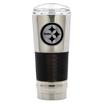Pittsburgh Steelers Stealth Legacy Chrome 24oz Draft Travel Tumbler