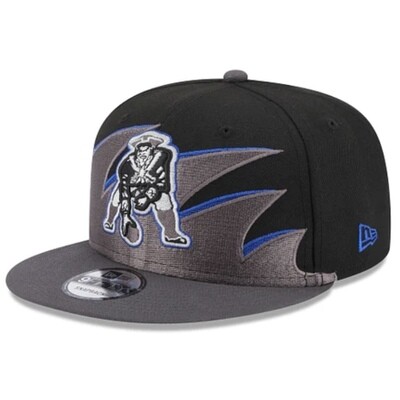 New England Patriots Men's Black New Era NFL Tidal 9FIFTY Snapback Hat