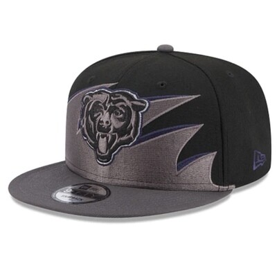 Chicago Bears Men's Black New Era NFL Tidal 9FIFTY Snapback Hat