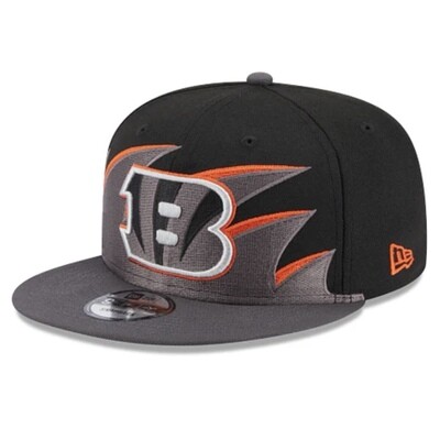 Cincinnati Bengals Men's Black New Era NFL Tidal 9FIFTY Snapback Hat