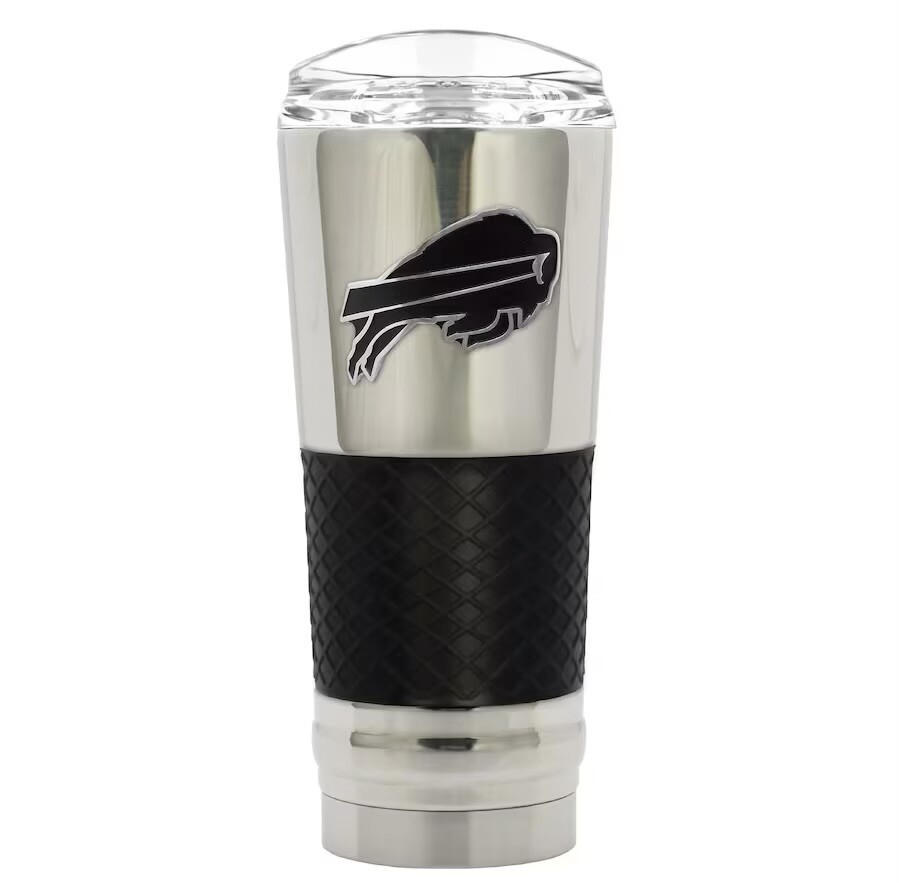 Buffalo Bills Stealth Legacy Chrome 24oz Draft Travel Tumbler