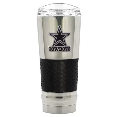 Dallas Cowboys Stealth Legacy Chrome 24oz Draft Travel Tumbler