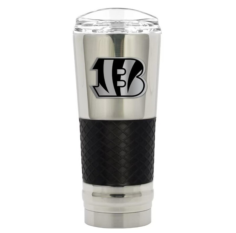 Cincinnati Bengals Stealth Legacy Chrome 24oz Draft Travel Tumbler