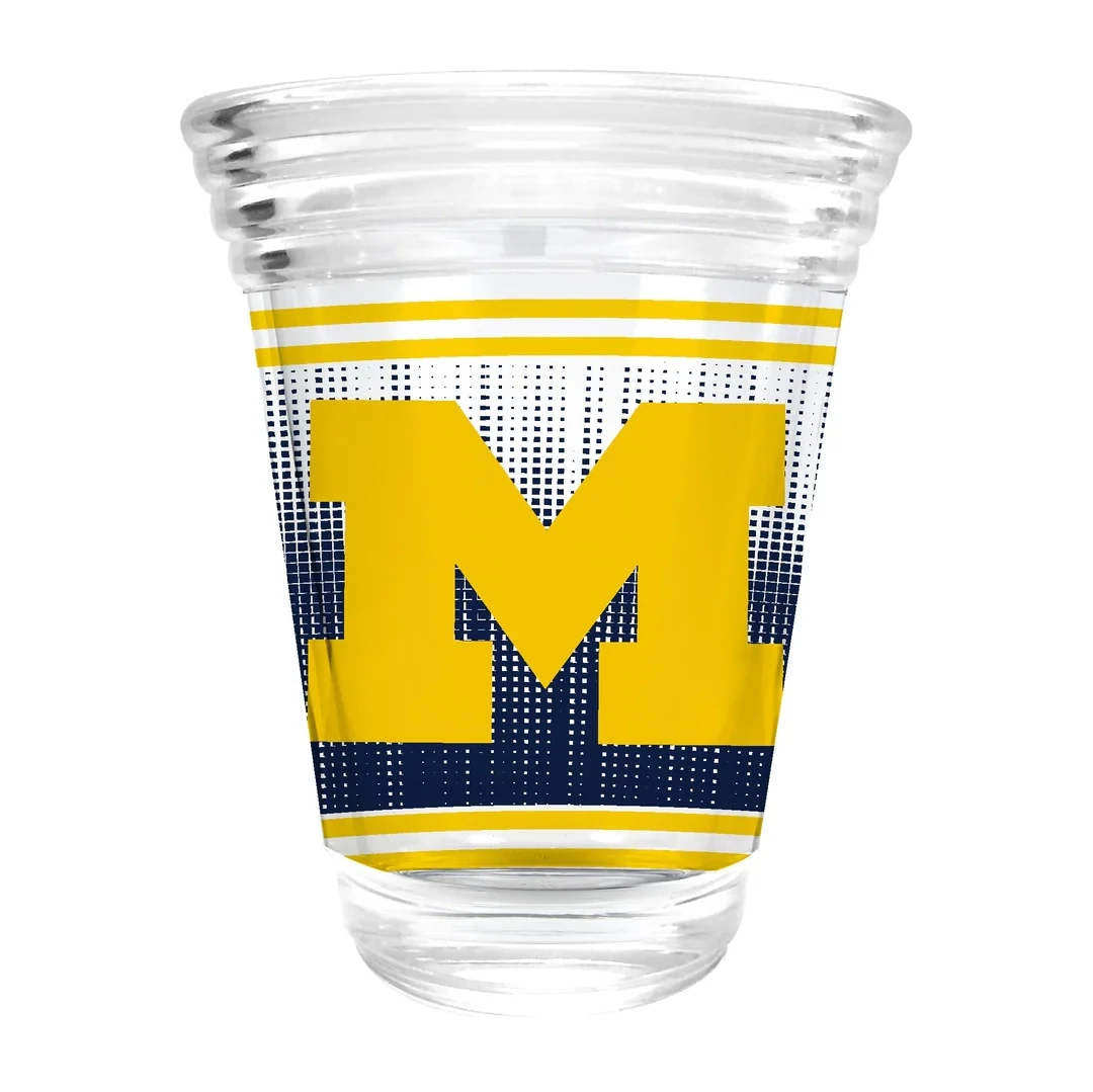Michigan Wolverines 2 Ounce Collector Shot Glass