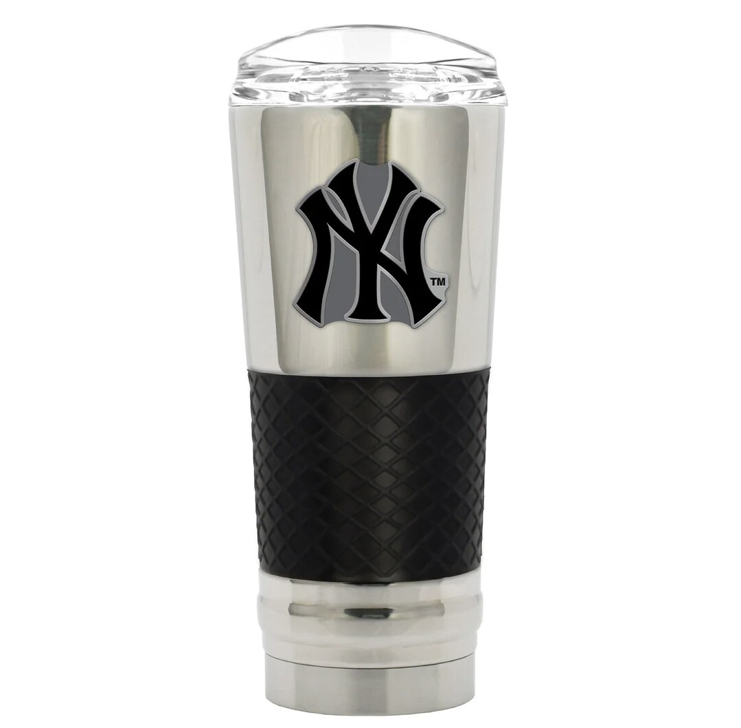New York Yankees Stealth Legacy Chrome 24oz Draft Travel Tumbler