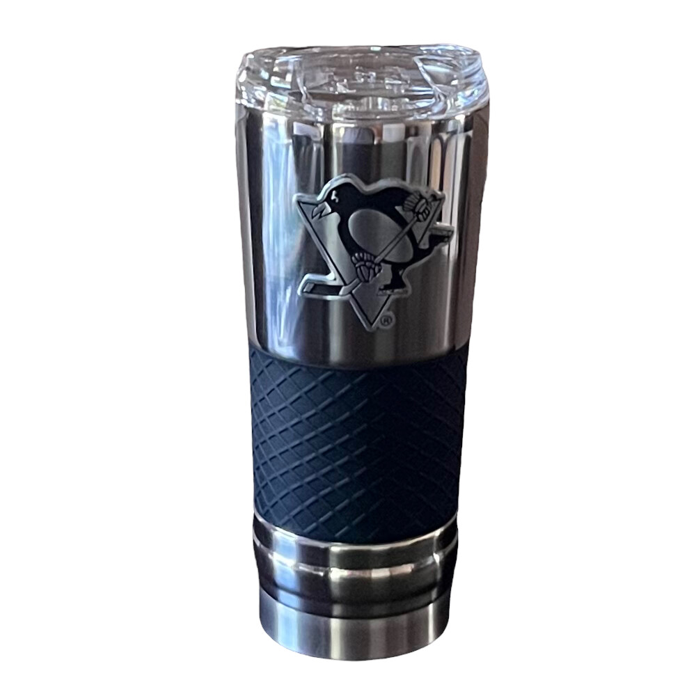 Pittsburgh Penguins Stealth Legacy Chrome 24oz Draft Travel Tumbler