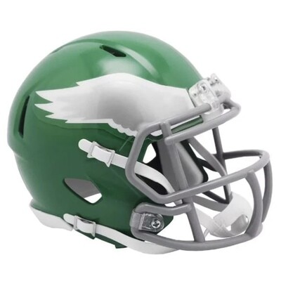 Philadelphia Eagles Riddell 2023 On Field Alternate Speed Mini Helmet Philadelphia Eagles Riddell 2023 On Field Alternate Speed Mini Helmet