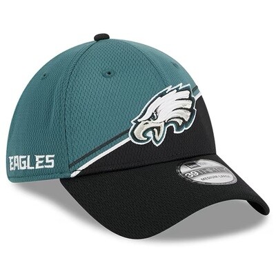 Philadelphia Eagles Men’s New Era Green/Black Sideline 39THIRTY Flex Hat