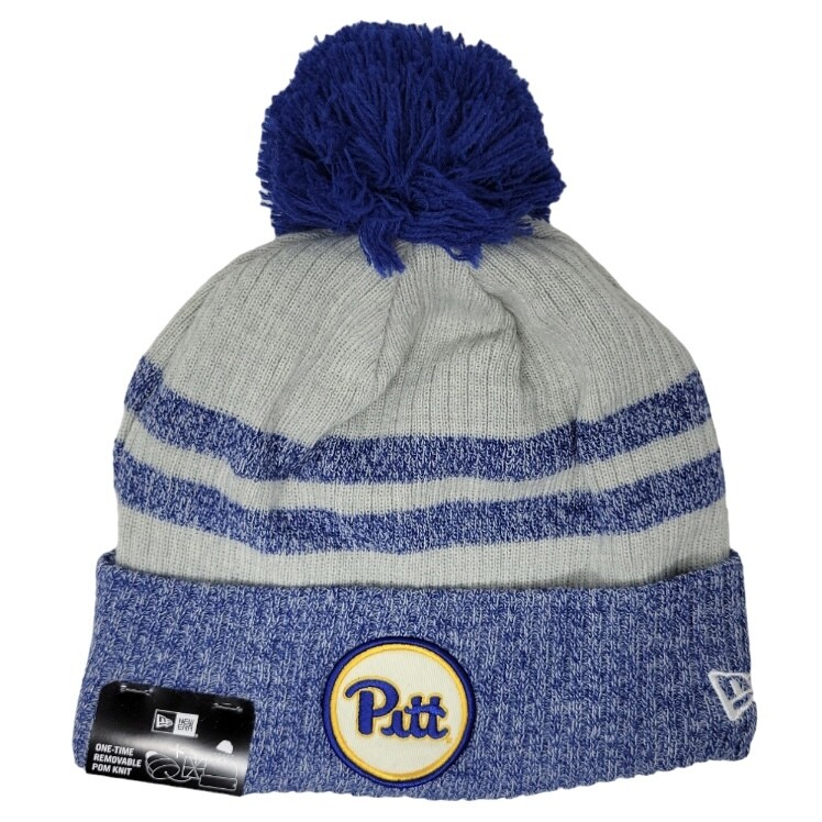 Pitt Panthers Men's New Era Cuffed Pom Knit Hat