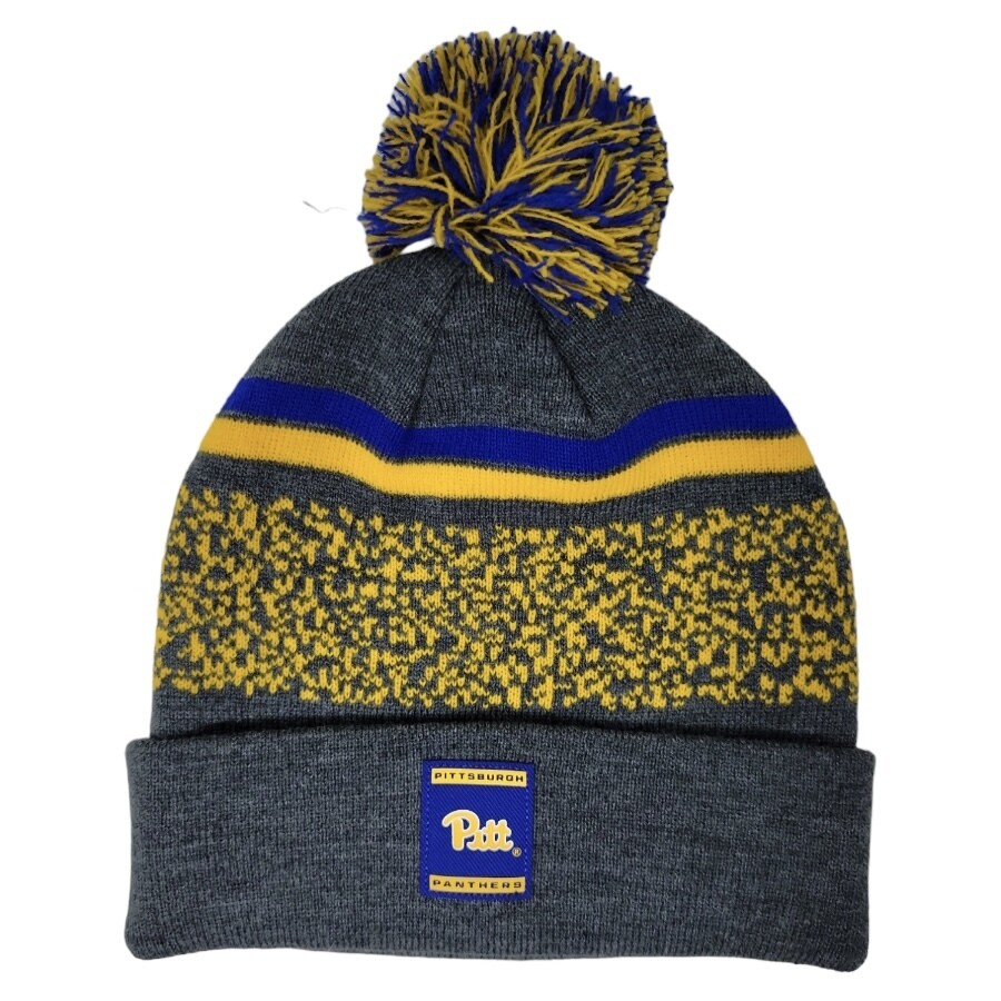 Pitt Panthers Men's Top of the World Cuffed Pom Knit Hat