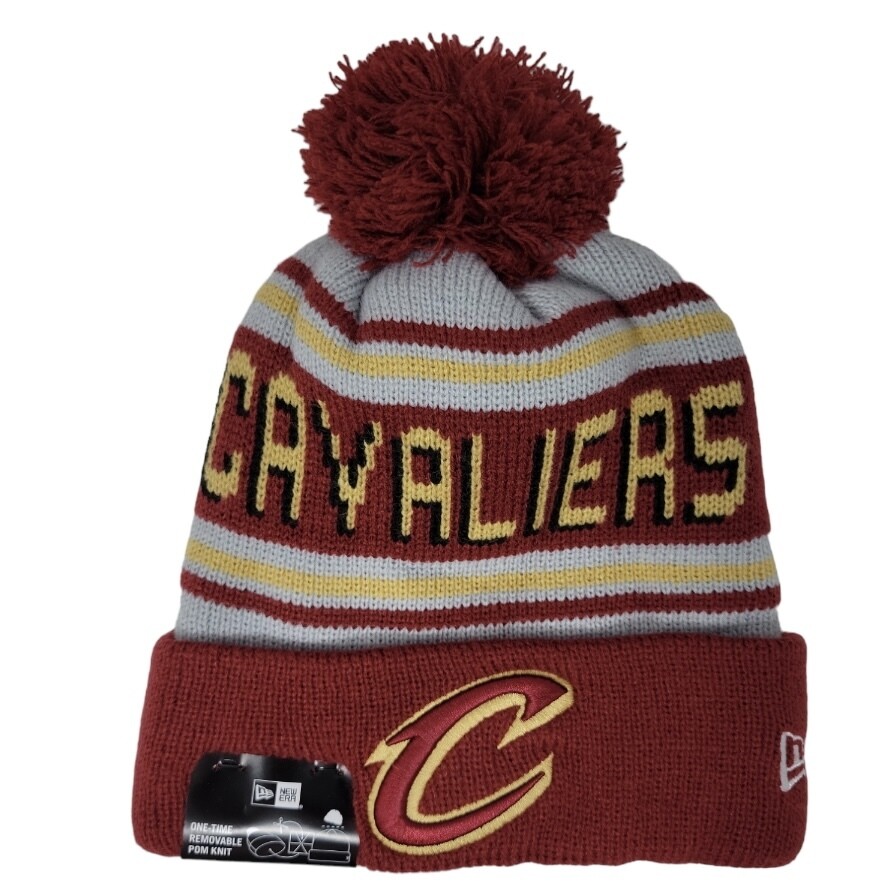 Cleveland Cavaliers Men s New Era Cuffed Pom Knit Hat