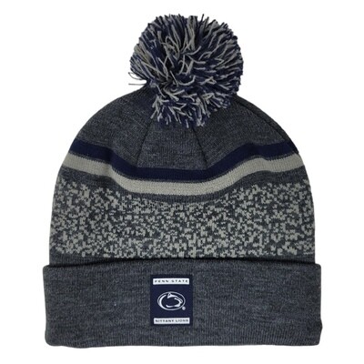 Penn State Nittany Lions Men's Top of the World Cuffed Pom Knit Hat Penn State Nittany Lions Men's Top of the World Cuffed Pom Knit Hat
