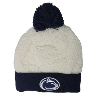 Penn State Nittany Lions Women’s Top of the World Cuffed Pom Fleece Knit Hat