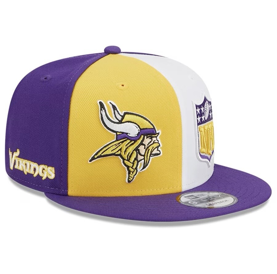 Minnesota Vikings New Era 2023 Sideline 9FIFTY Snapback Hat - Black/Gray