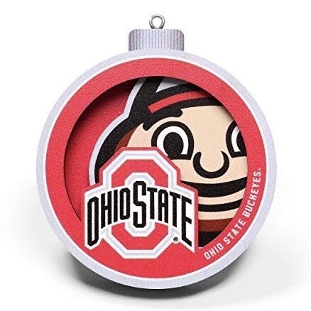 Ohio State Buckeyes 3D Logo Ornament