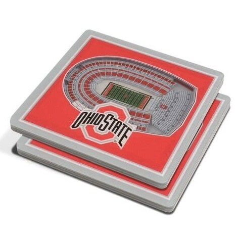 Ohio State Buckeyes 3D StadiumViews Coasters