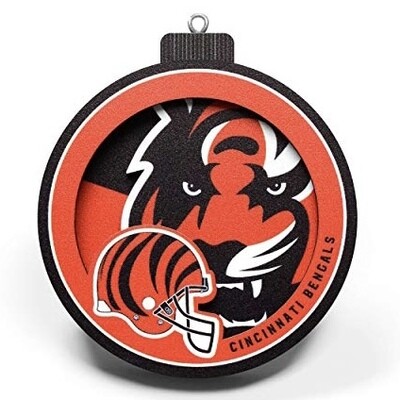 Cincinnati Bengals 3D Logo Ornament Cincinnati Bengals 3D Logo Ornament