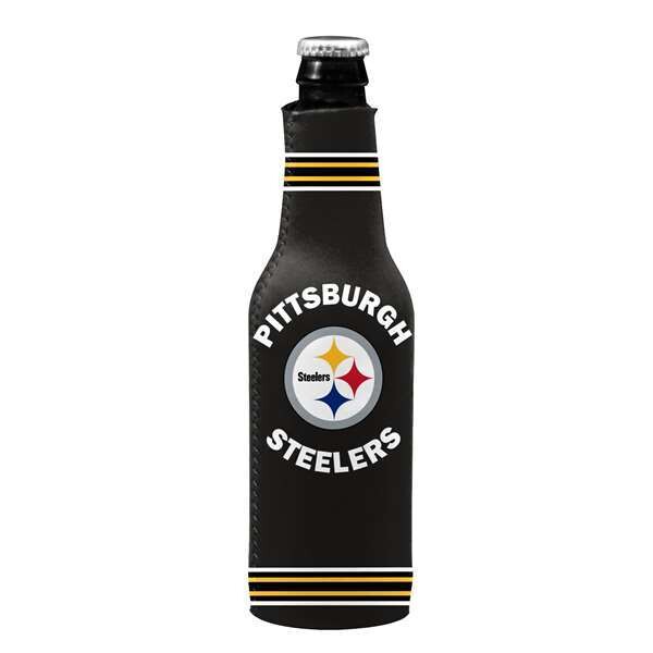 Pittsburgh Steelers Crest Logo 12 Ounce Bottle Cooler