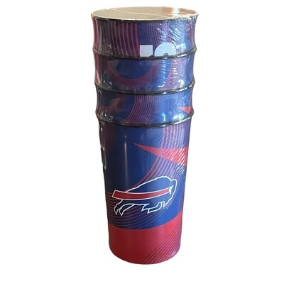 Buffalo Bills 22oz Plastic Slant Hardwall Cup Set