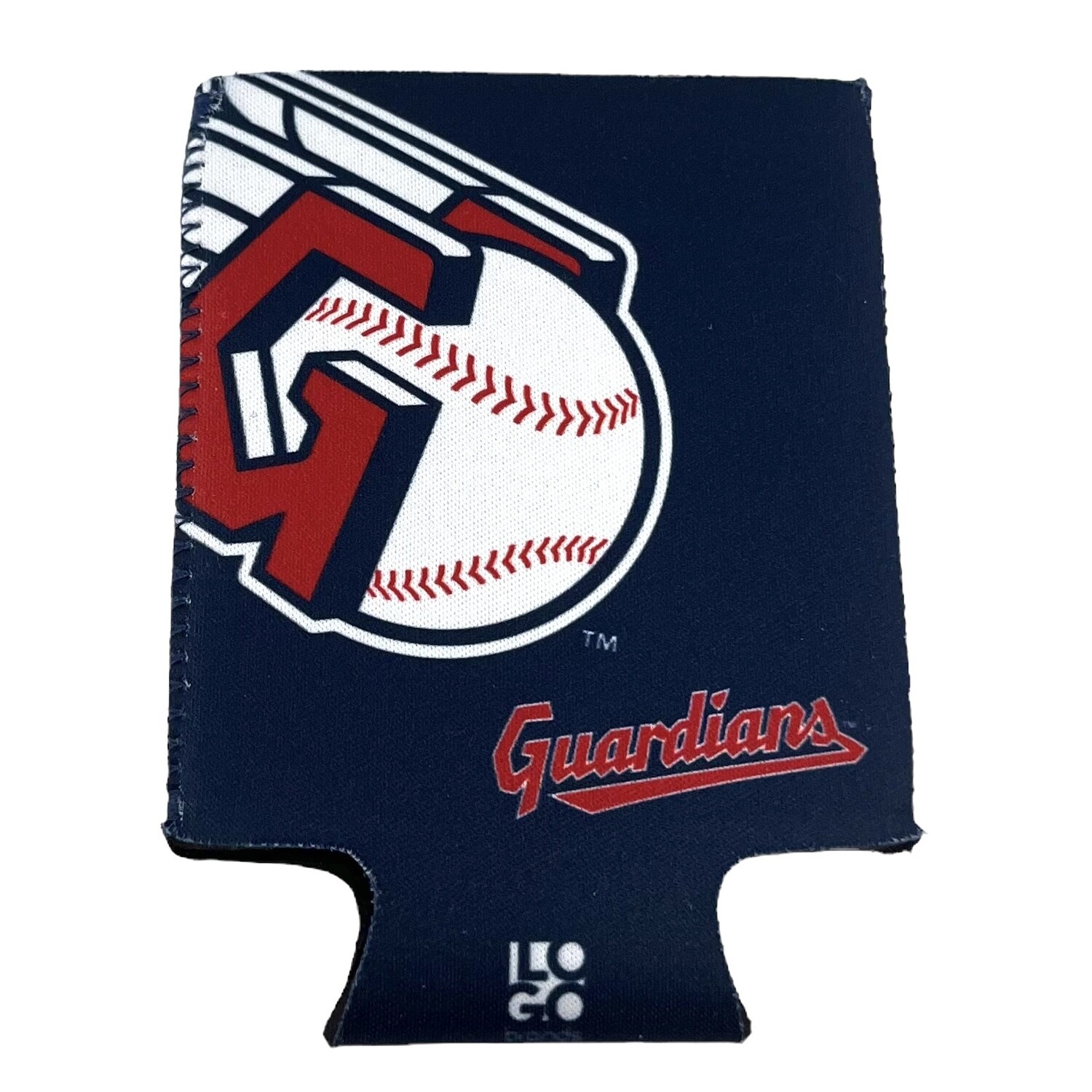 Cleveland Guardians Oversized Logo 12 Ounce Can Cooler Koozie
