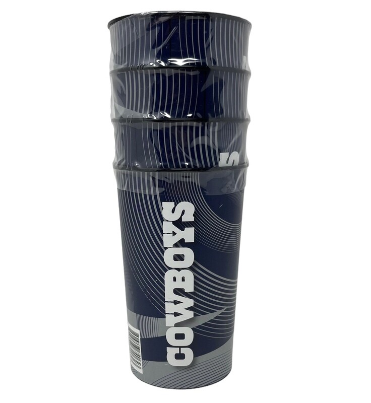 Dallas Cowboys 22oz Plastic Slant Hardwall Cup Set