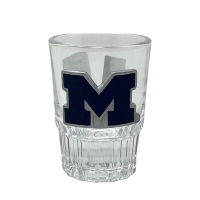 Michigan Wolverines 2 Ounce Prism Shot Glass
