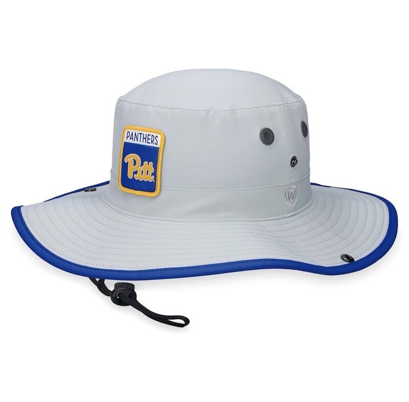 Pitt Panthers Gray Top of the World Steady Bucket Hat