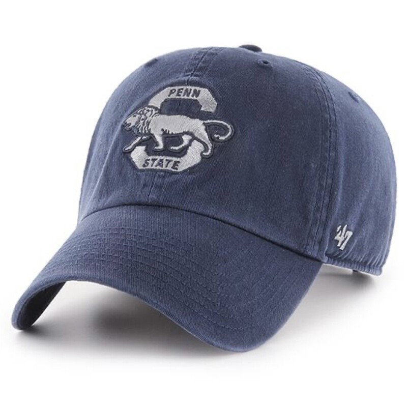 Penn State Nittany Lions Men’s Navy Vintage 47 Brand Clean Up Adjustable Hat