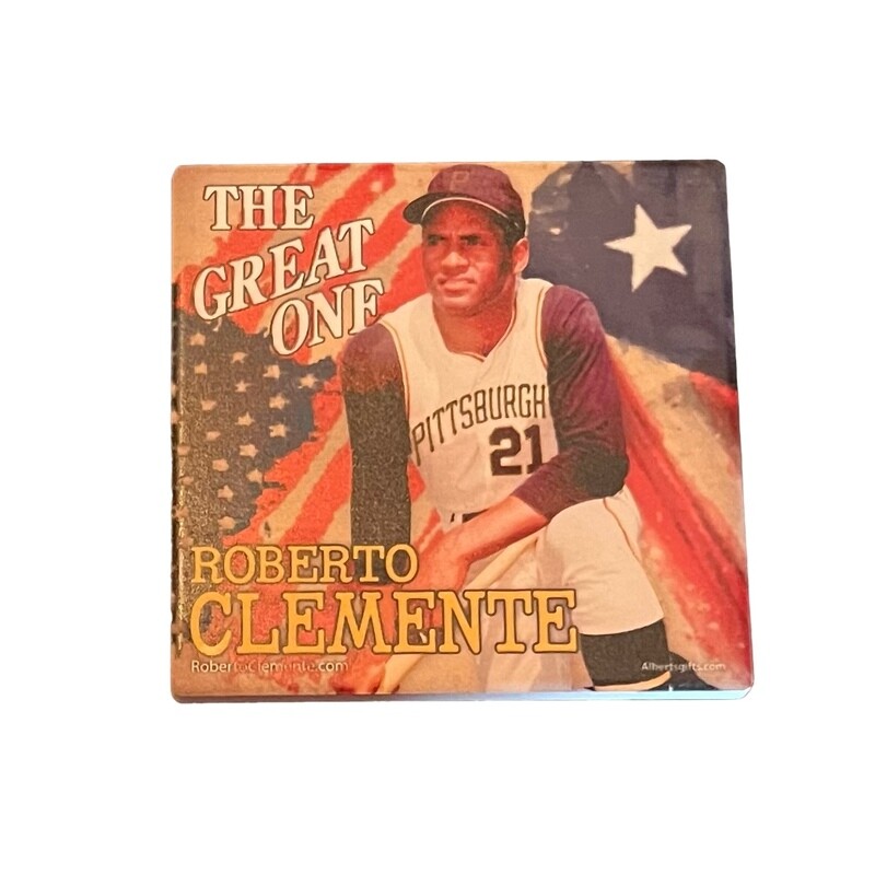 Pittsburgh Pirates Roberto Clemente 4” x 4” Coaster